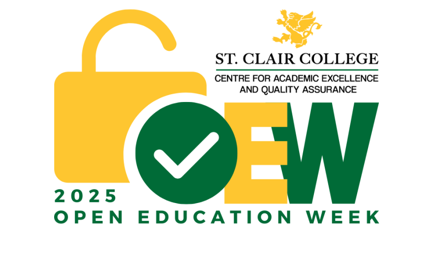 Open Ed Week logo for St. Clair College