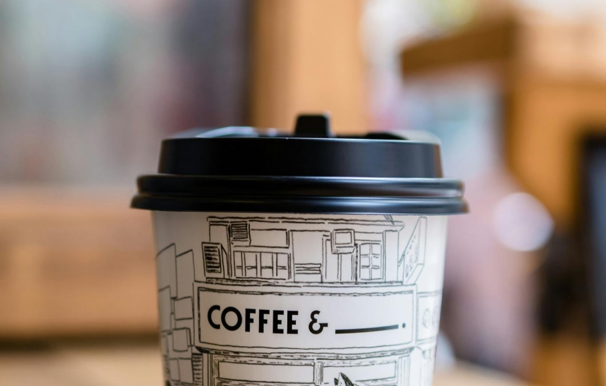 Coffee cup on a table