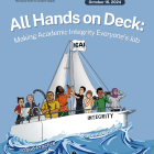 poster showing a sail boat with the tagline "All hands on deck"