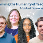 Four headshots of presenters for this presentation; for design purposes only.