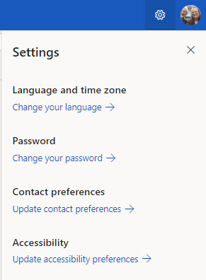 Change your language is highlighted on the Settings menu.