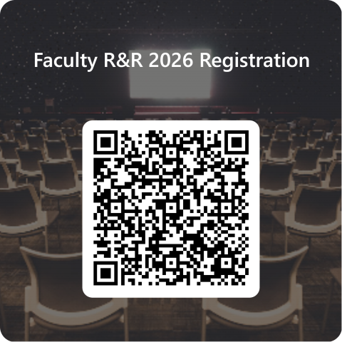 QR Code for Faculty R&R 2026 Registration 